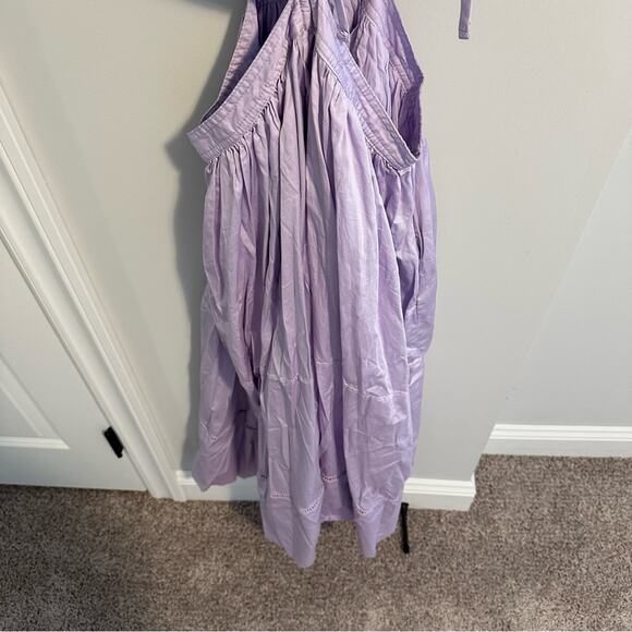 ShopBop Something Navy Purple Lilac Cutout Maxi Dress Large - Picture 6 of 11